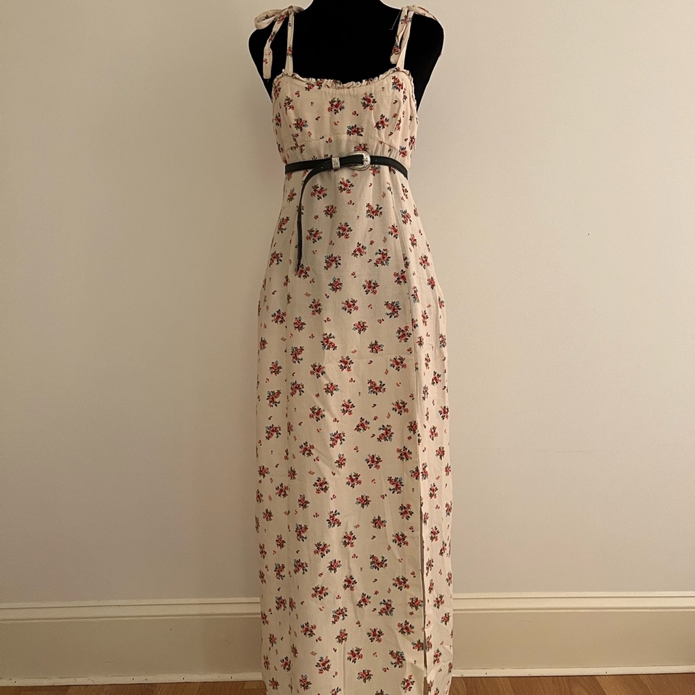 Linen Floral Dress!